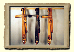 Historic tapered cheek headstalls