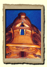 Historic reproduction half seat saddle